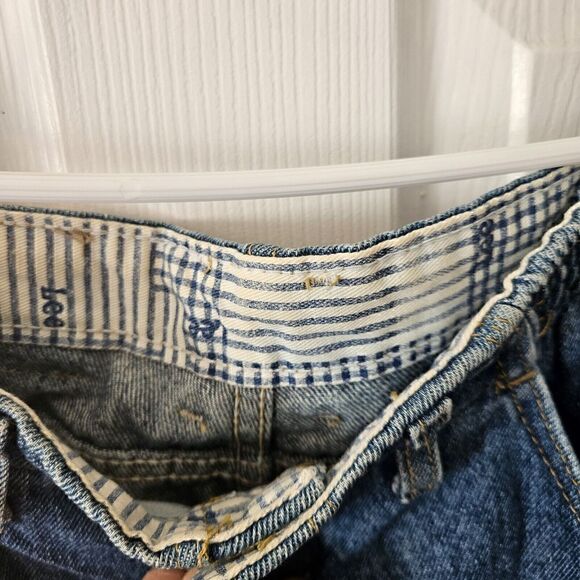 Vintage Lee Jeans Womens Size 12 Blue Tapered Leg High Rise Mom Pleated Denim - Picture 5 of 9
